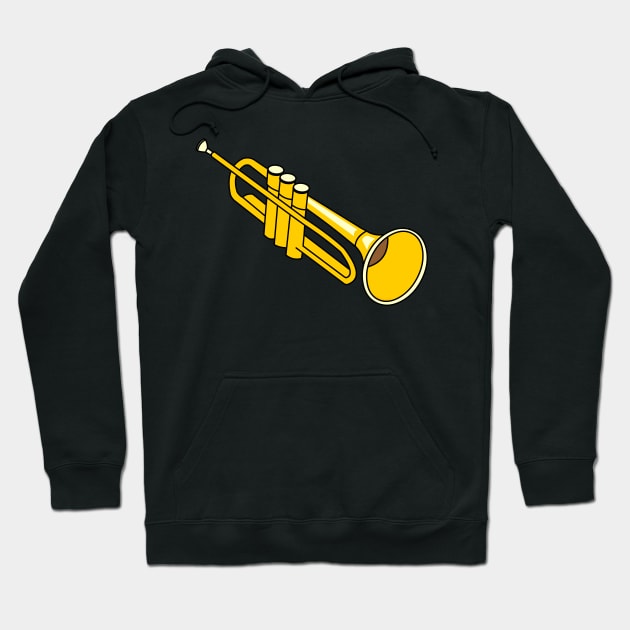 Trumpet Hoodie by Barthol Graphics